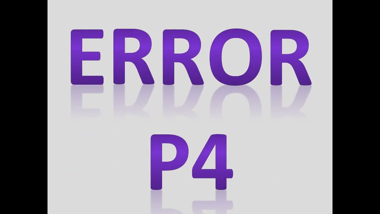 error P4 del minisplit