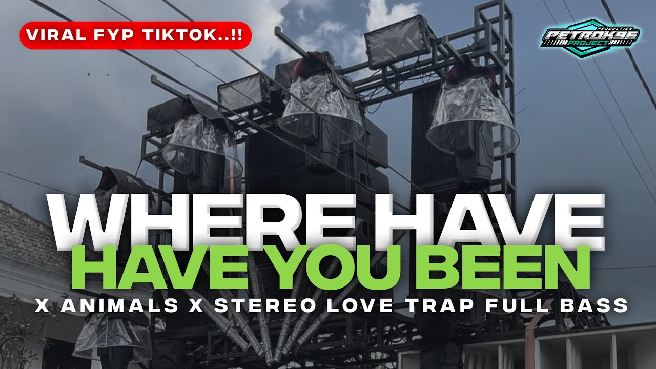 DJ WHERE HAVE YOU BEEN X ANIMALS X STEREO LOVE TRAP FULL BASS TERBARU