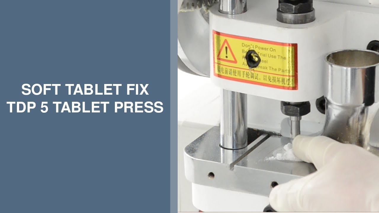 TDP 5 Tablet Press - Soft Tablet Pill - Lack of Pressure