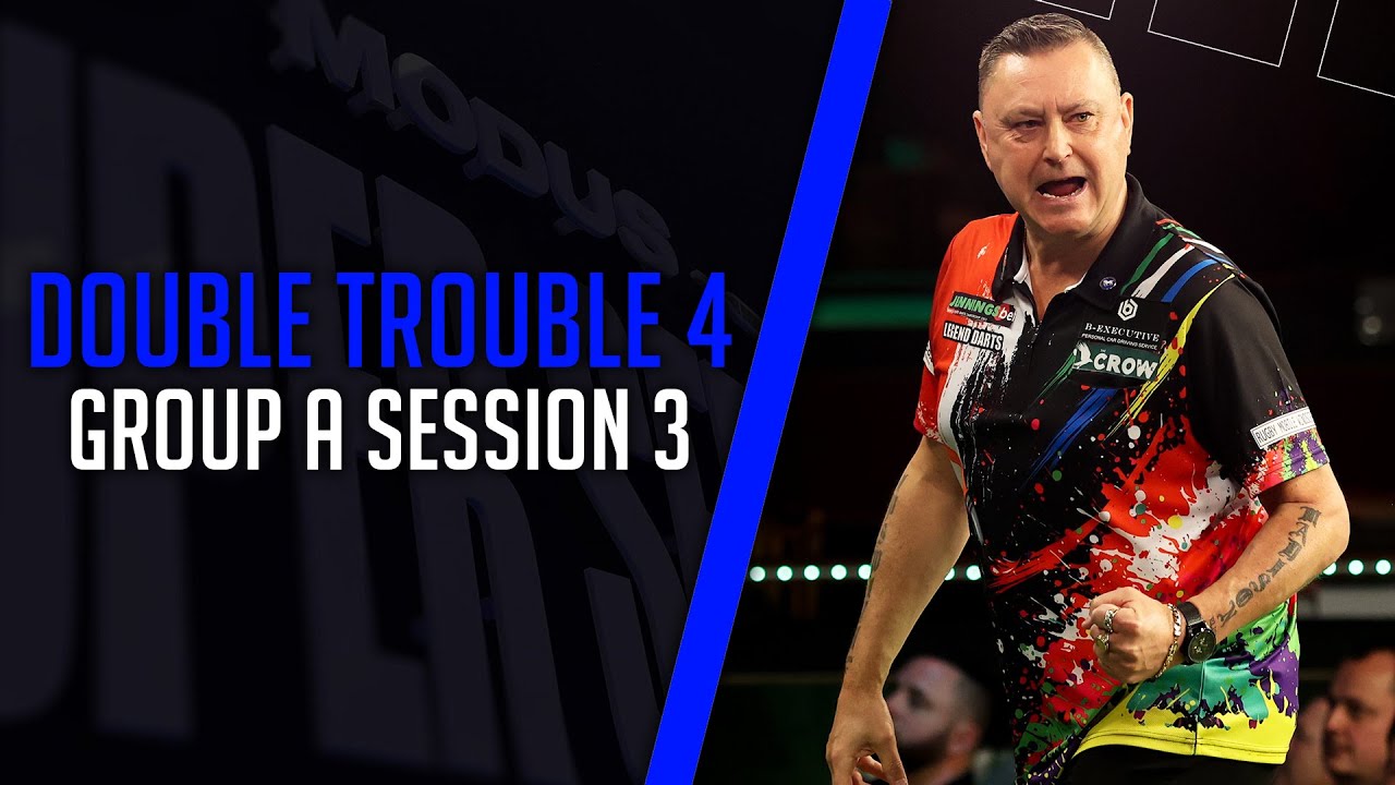 DOUBLE TROUBLE CONTINUES!!! 🤯🎯| Live Darts | Double Trouble 4 | Group A Session 3