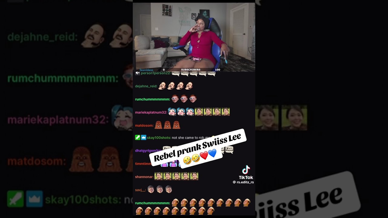Rebel prank Swiss lee🤣🤣😂😂😂