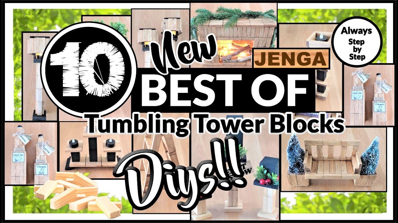 🔟 BEST OF CHRISTMAS AND SEASONAL TUMBLING TOWER BLOCKS DIYS *️⃣GRAB YOUR JENGA BLOCKS  AND JOIN ME
