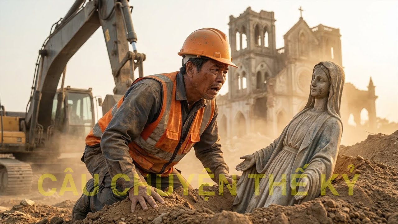 Đội Phá Dỡ Đào Trúng Tượng Đức Mẹ Bị Chôn Suốt Nhiều Năm – Điều Xảy Ra Sau Đó Khiến Tất Cả SỮNG SỜ