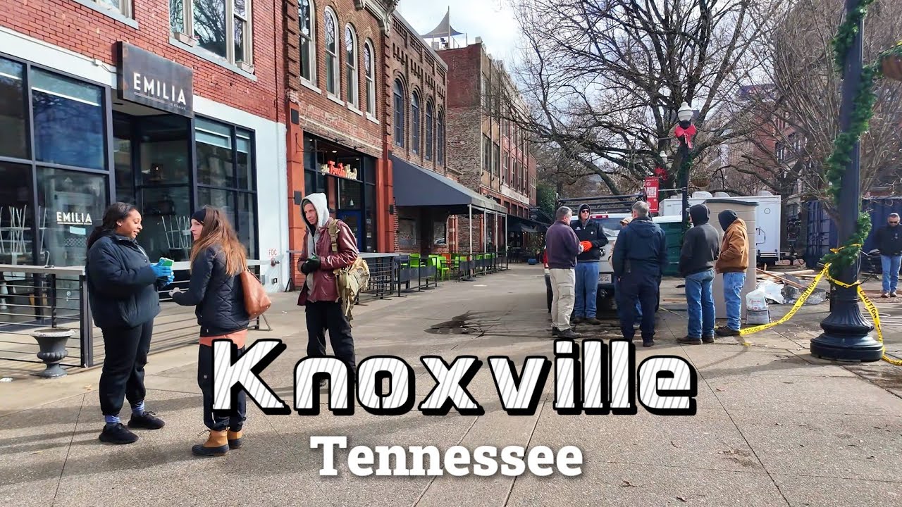 Knoxville, Tennessee - Walking downtown Knoxville 4K ,  Knoxville tour 2025 #USA #TN #knoxville