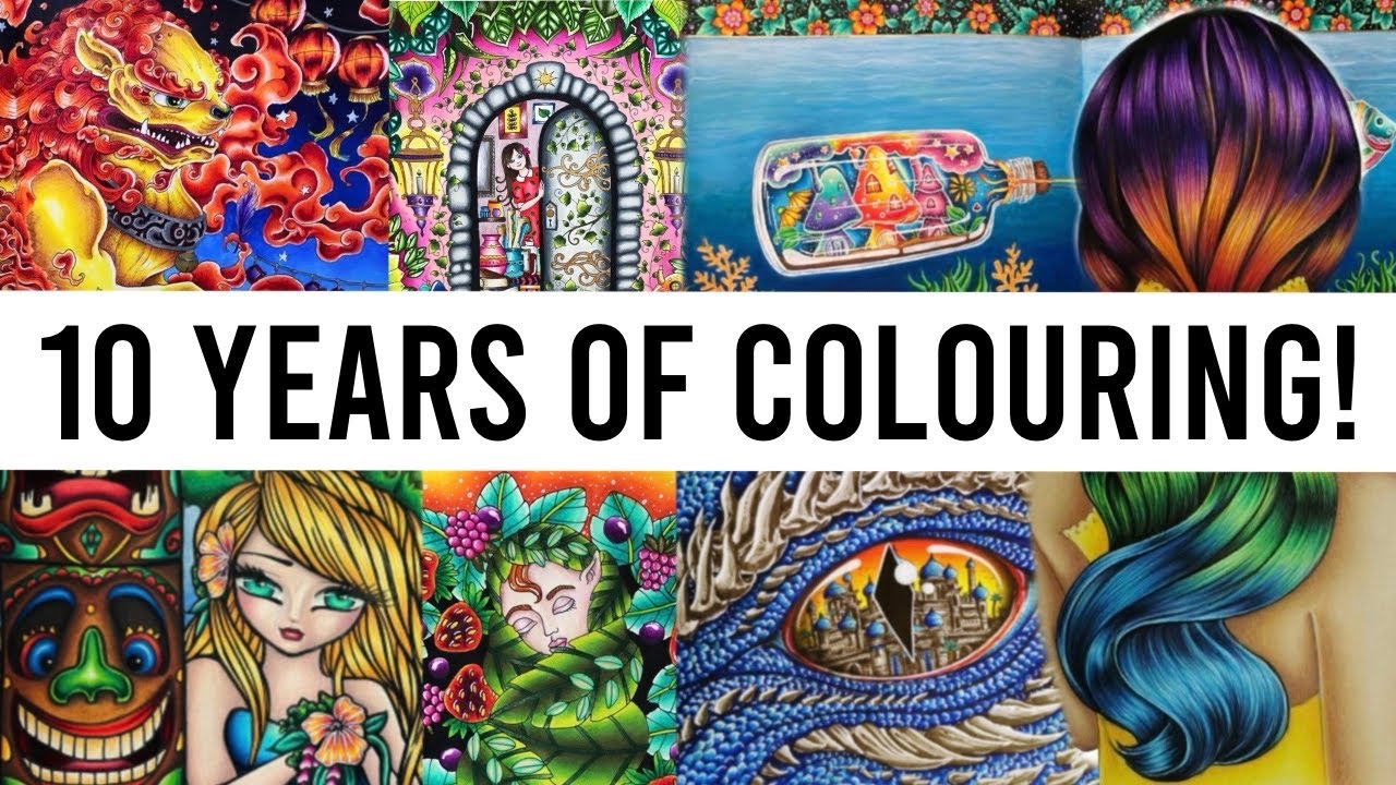 Every Page I’ve Ever Coloured! 10 Years of Colour with Claire