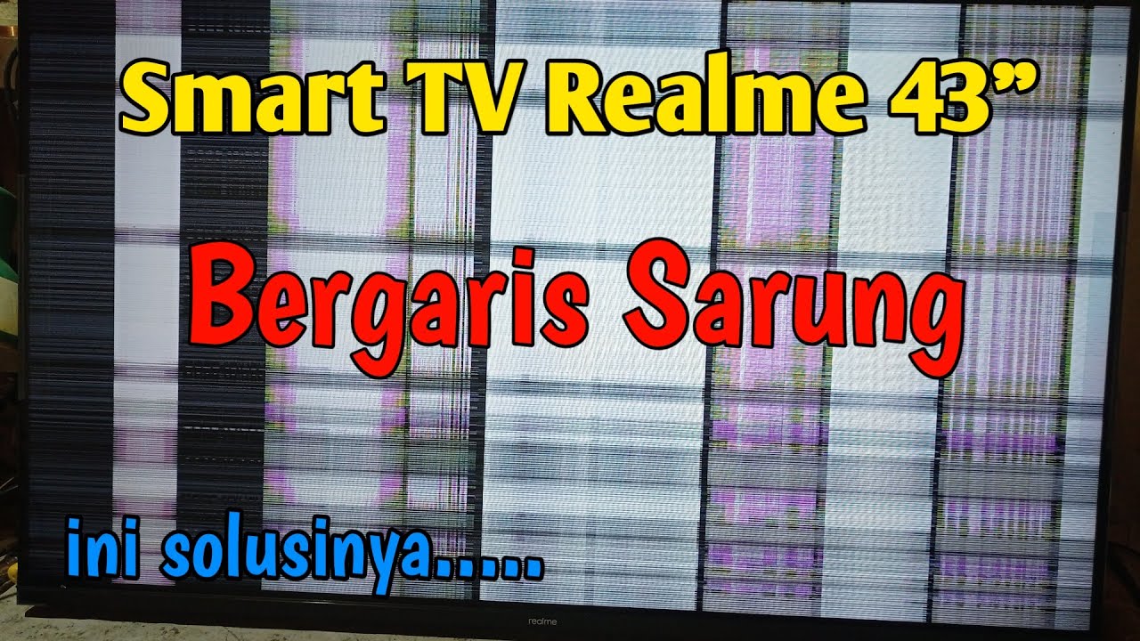 Cara memperbaiki tv led bergaris