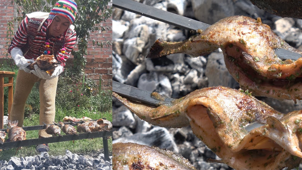 ANTICUCHO DE TRUCHA - SURVIVAL COOKING