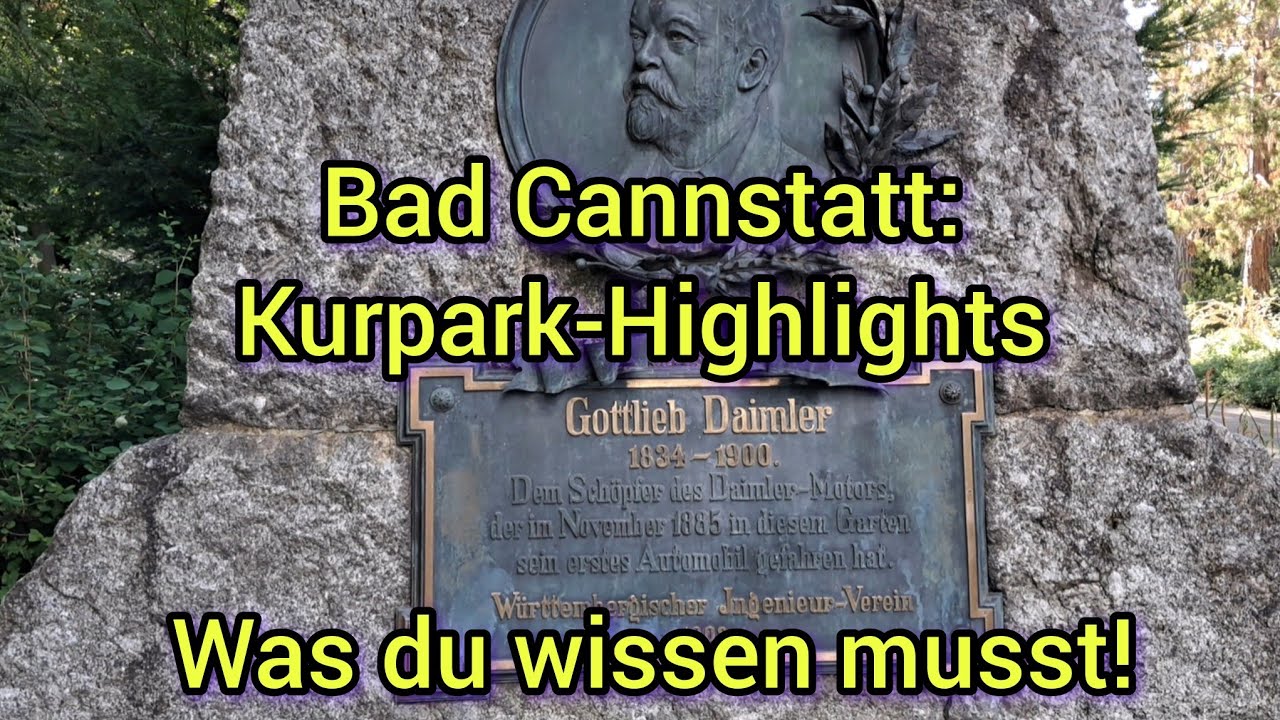 Kurpark in Bad Cannstatt: Die Geburtsstätte des Autos?