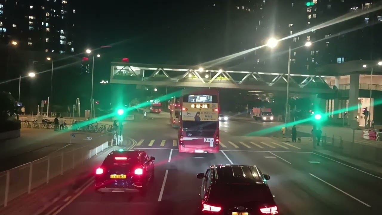 [68 minutes night run] KMB 290X night bus full ride from LOHAS Park to Tsuen Wan West MTR 
