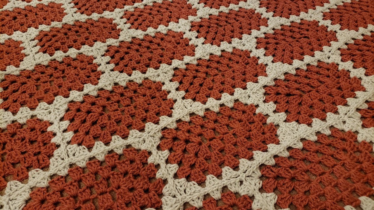 Part 1 - Granny Brick Wall Blanket - Continuous Join as You Go - Crochet Tutorial!
