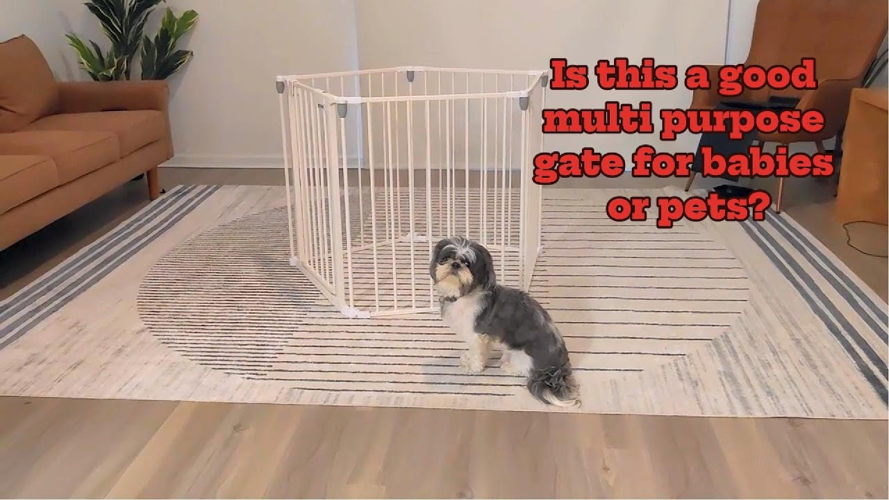 Review and demonstration of Patywaga Baby Gate Extra Wide - is this a good gate and play pen?