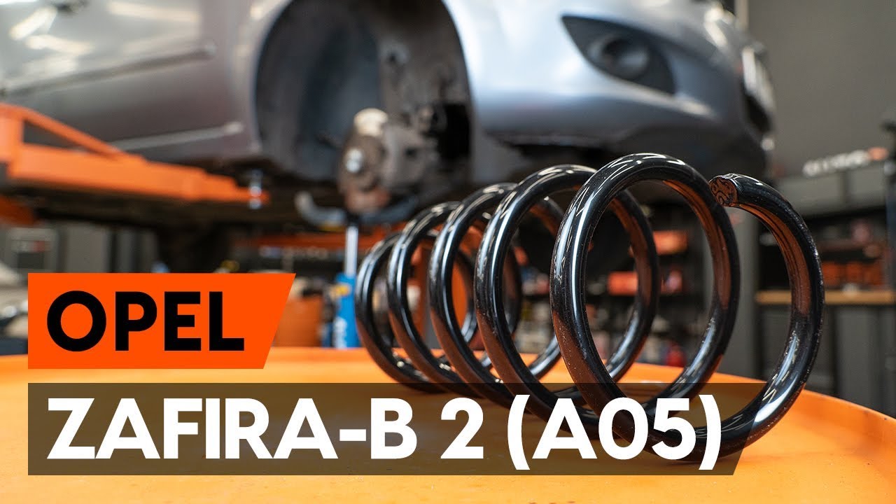 Jak wymienić sprężyny przedni w OPEL ZAFIRA-B 2 (A05) [PORADNIK AUTODOC]