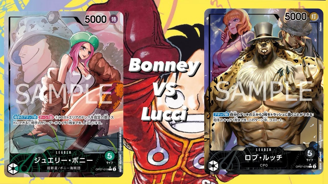 OP07 Green Bonney vs Black Lucci - ONE PIECE CARD GAME
