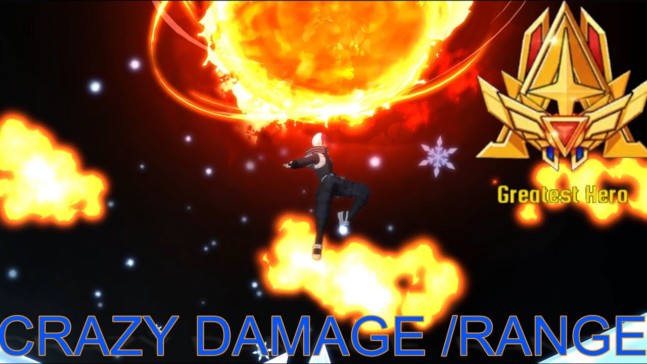 EXTREMELY high DAMAGE and RANGE ! WHM TODOROKI PVP GAMEPLAY my hero academia the strongest hero