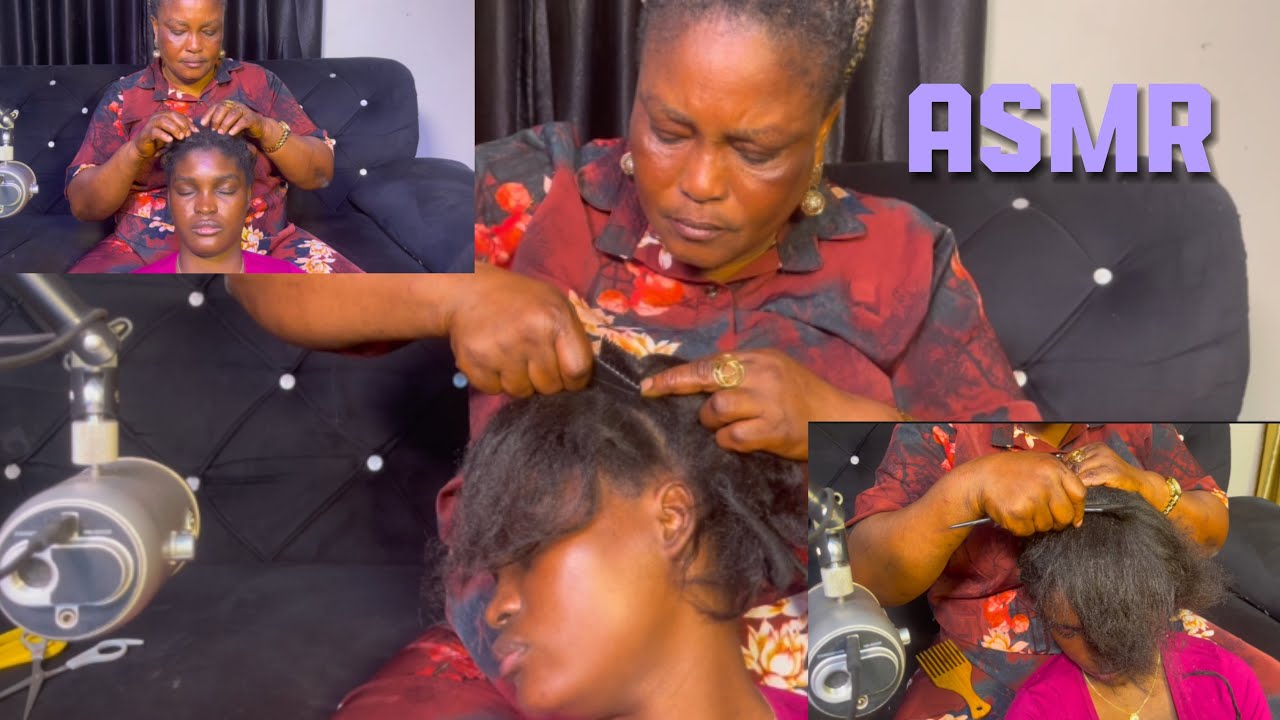 ASMR | Scalp Checking, Scratching, Nitpicking, Braid loosening For My Daughter | No Talking