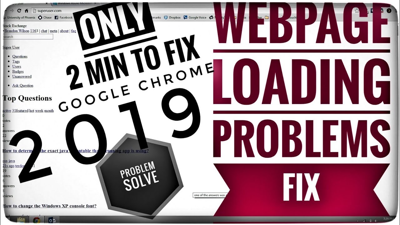 Chrome Web page Won't Load - FIX IN LESS THAN 2 MIN!!!