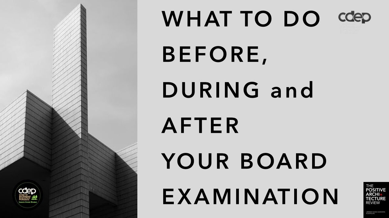 +WHAT TO DO BEFORE, DURING AND AFTER YOUR BOARD EXAMINATION (ALE)
