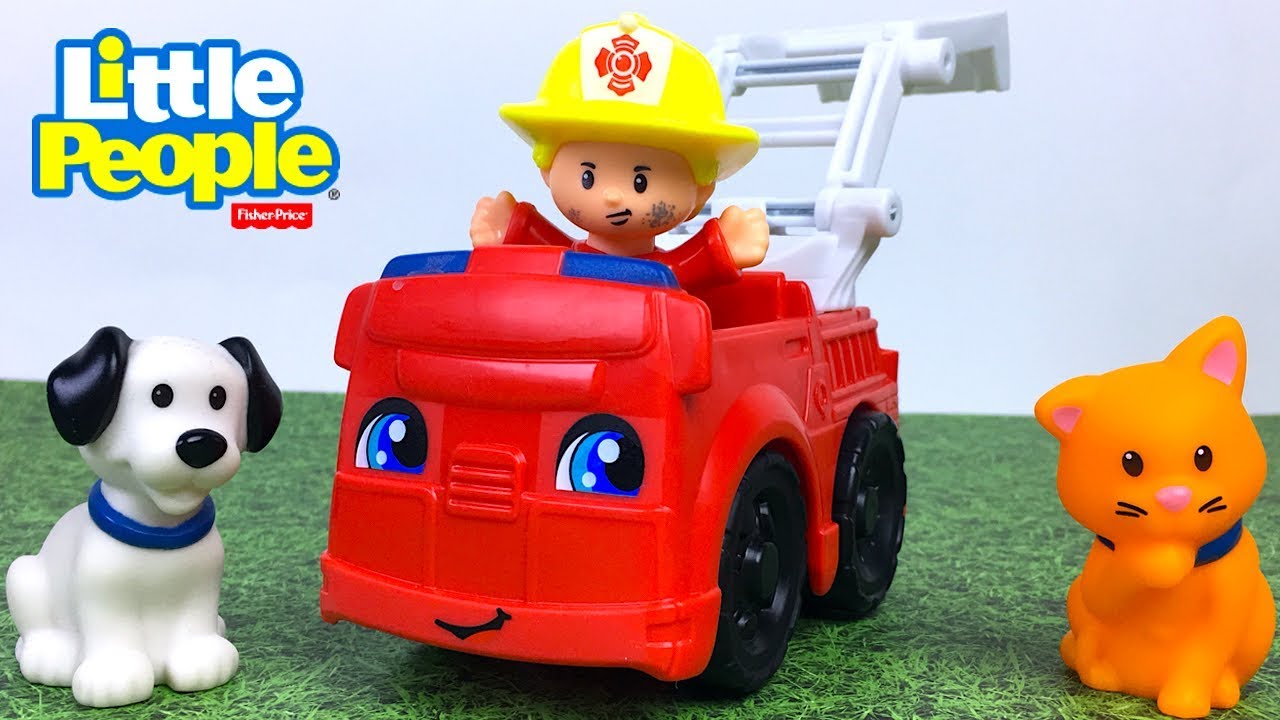 FISHER PRICE LITTLE PEOPLE HELPING OTHERS GOING PLACES WITH HARVESTER & POLICE MOTOCYCLE – UNBOXING