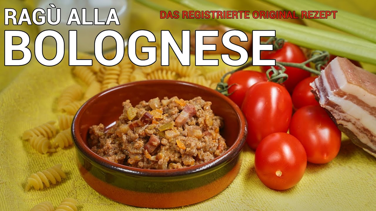 Ragu alla Bolognese  - Das registrierte Original Bolognese Soße -ohne Spaghetti