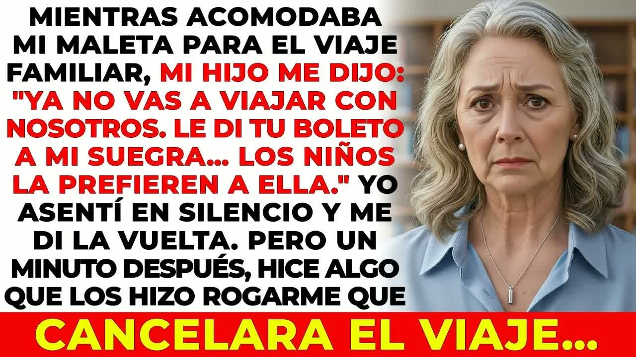 Mi Hijo Dijo： ＂Le Di Tu Boleto A Mi Suegra… Los Niños La Prefieren A Ella ＂