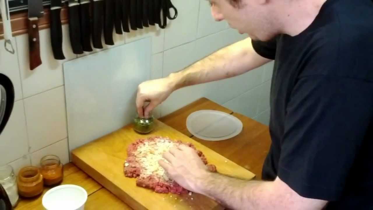 Hamburger Caseiro com BACON moído [Menu Pequena Cozinha]