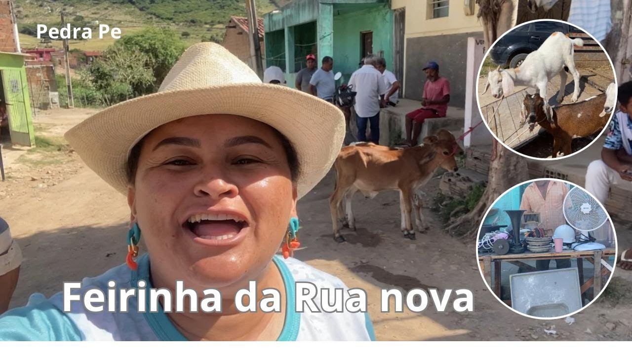 Feirinha da Rua nova na cidade da pedra/ todo domingo