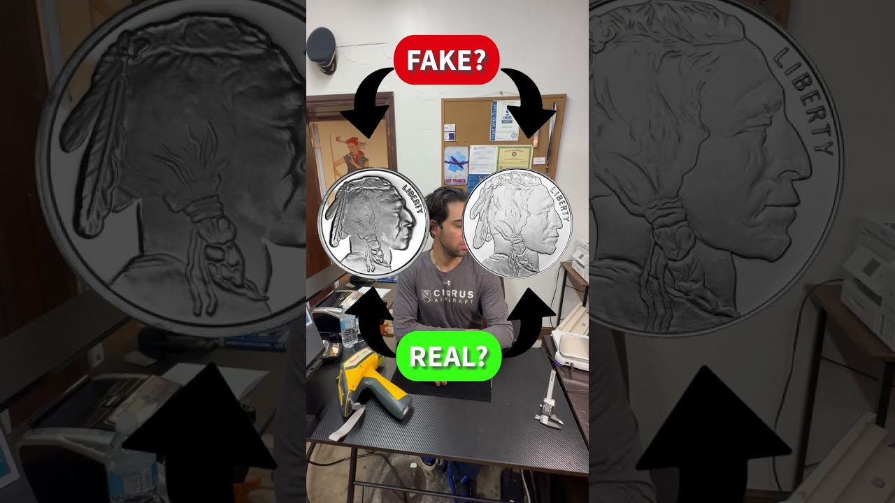 How to distinguish tell difference between fake silver buffalo rounds vs authentic 999 fine silver