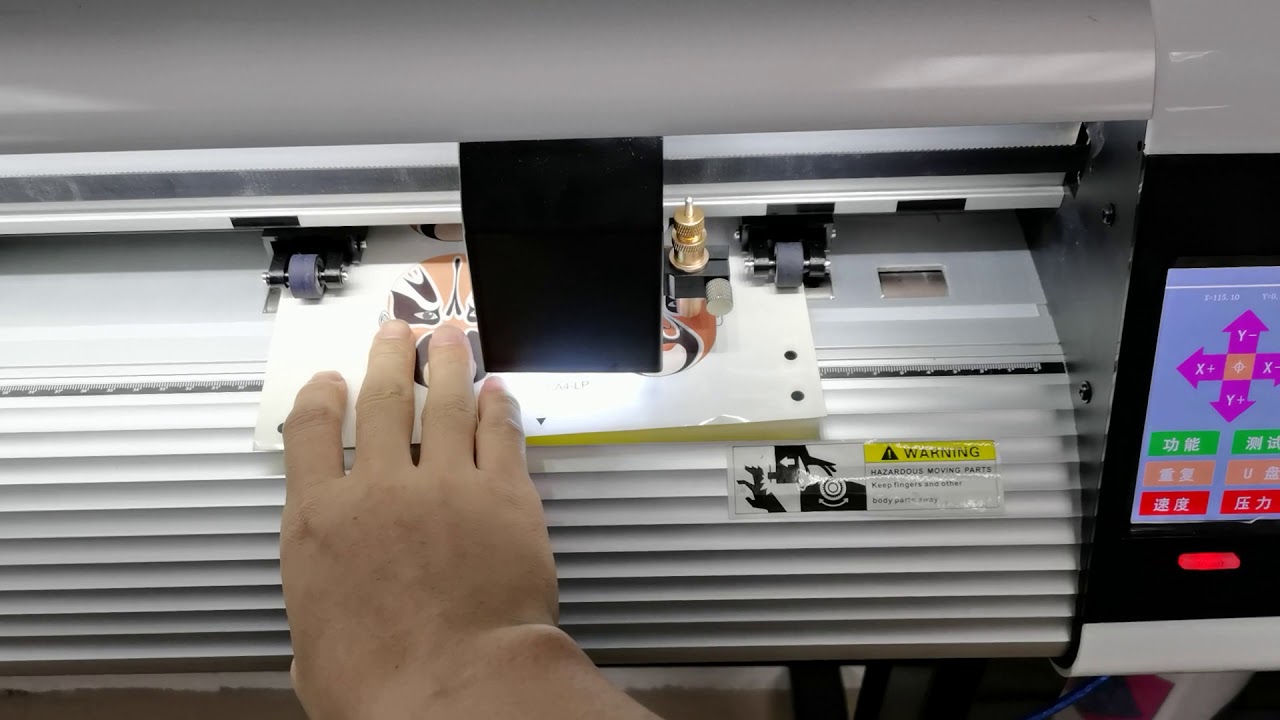 How to operate Teneth CCD to cut printed material