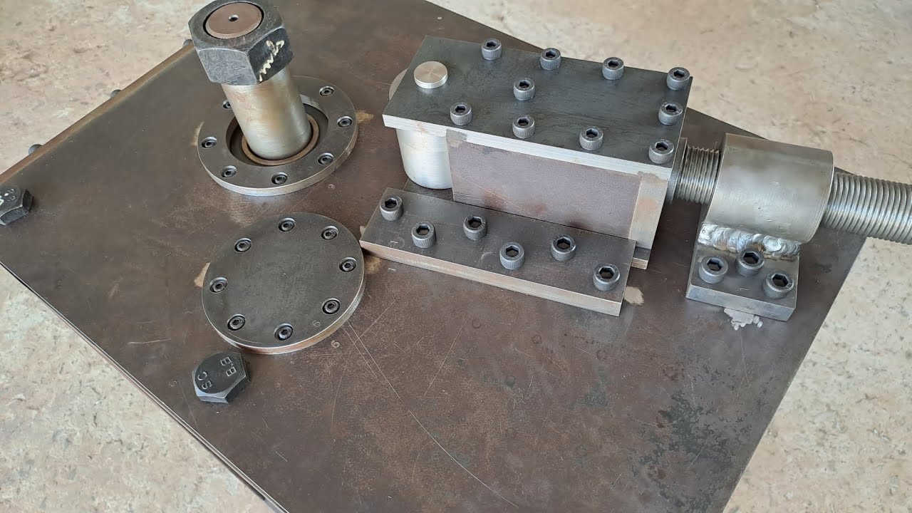[CHẾ MÁY UỐN GÓC 180 ĐỘ] chế ê tô kẹp và vận hành thử