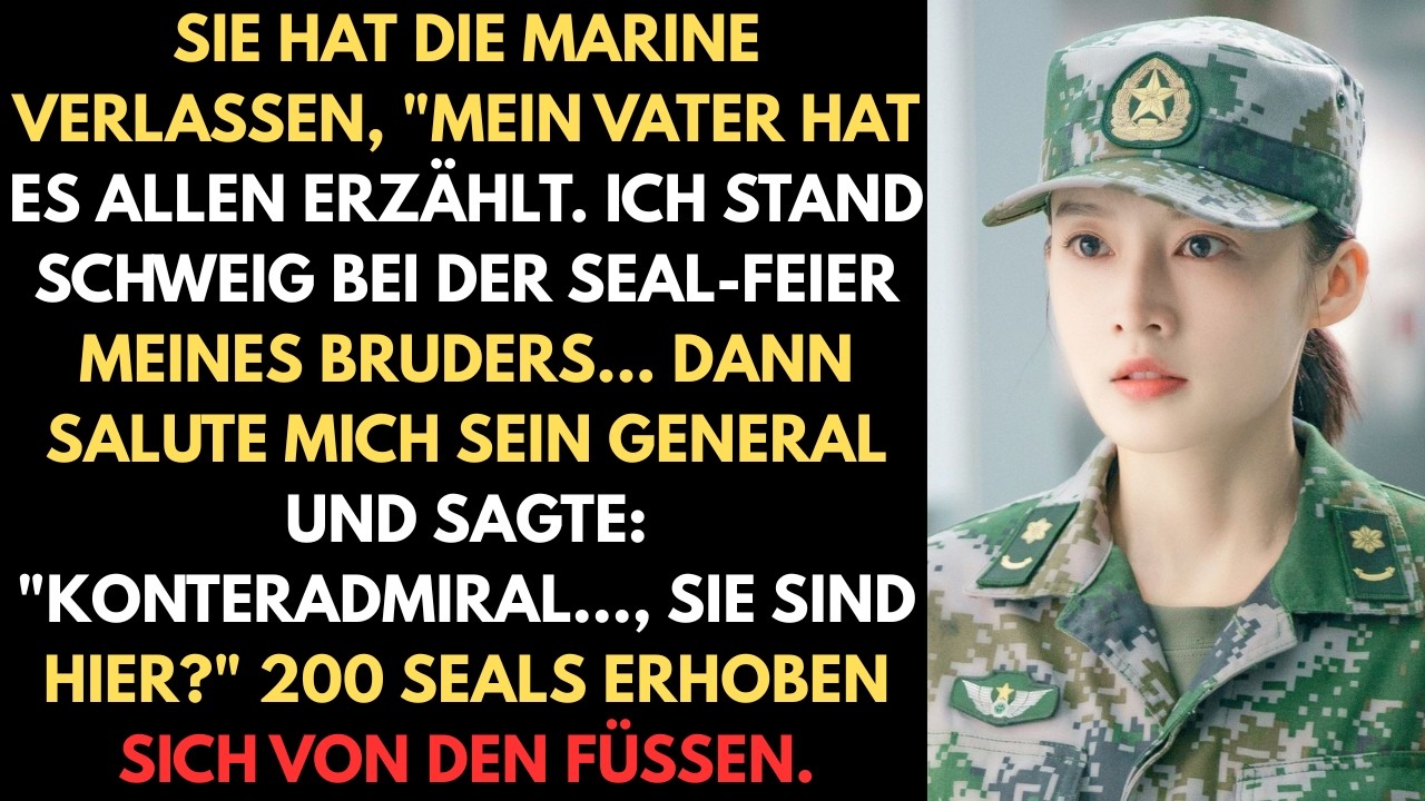 „Sie ist aus der Marine ausgetreten“, erzählte mein Vater allen. Ich schwieg bei der Siegelzeremonie