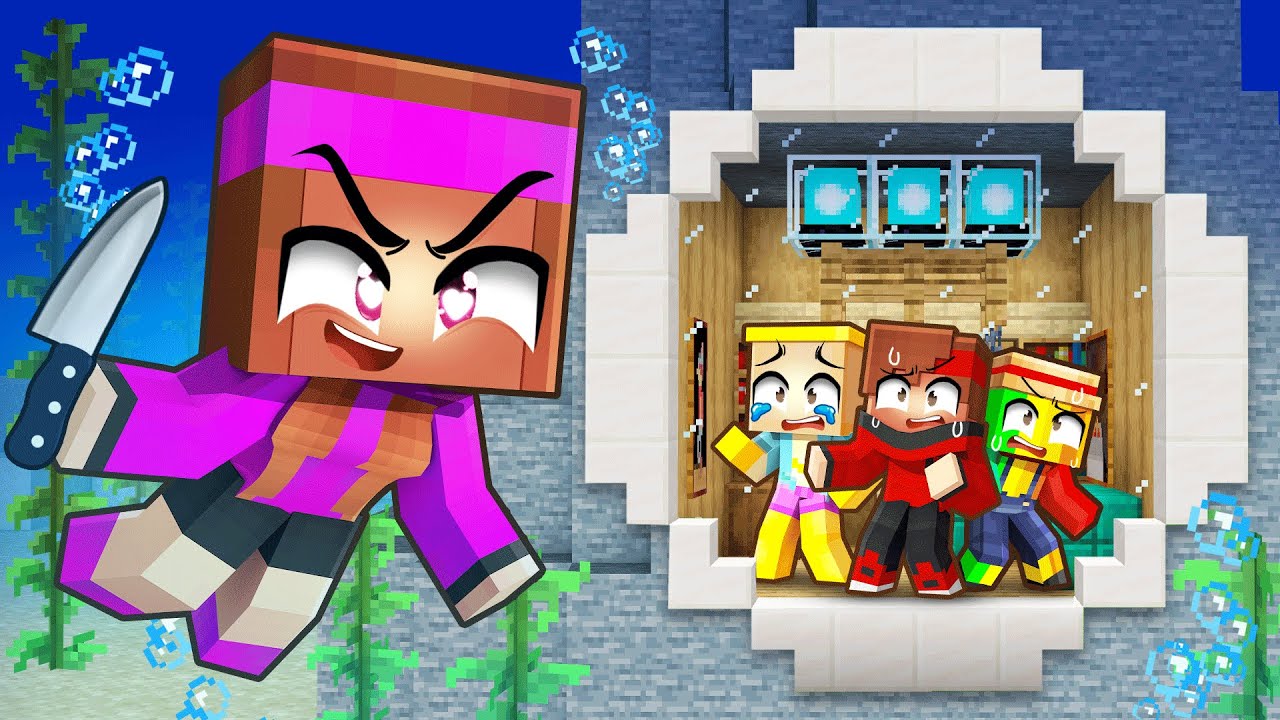 Construire une Base Secrète Aquatique pour me cacher de ma fangirl sur Minecraft !