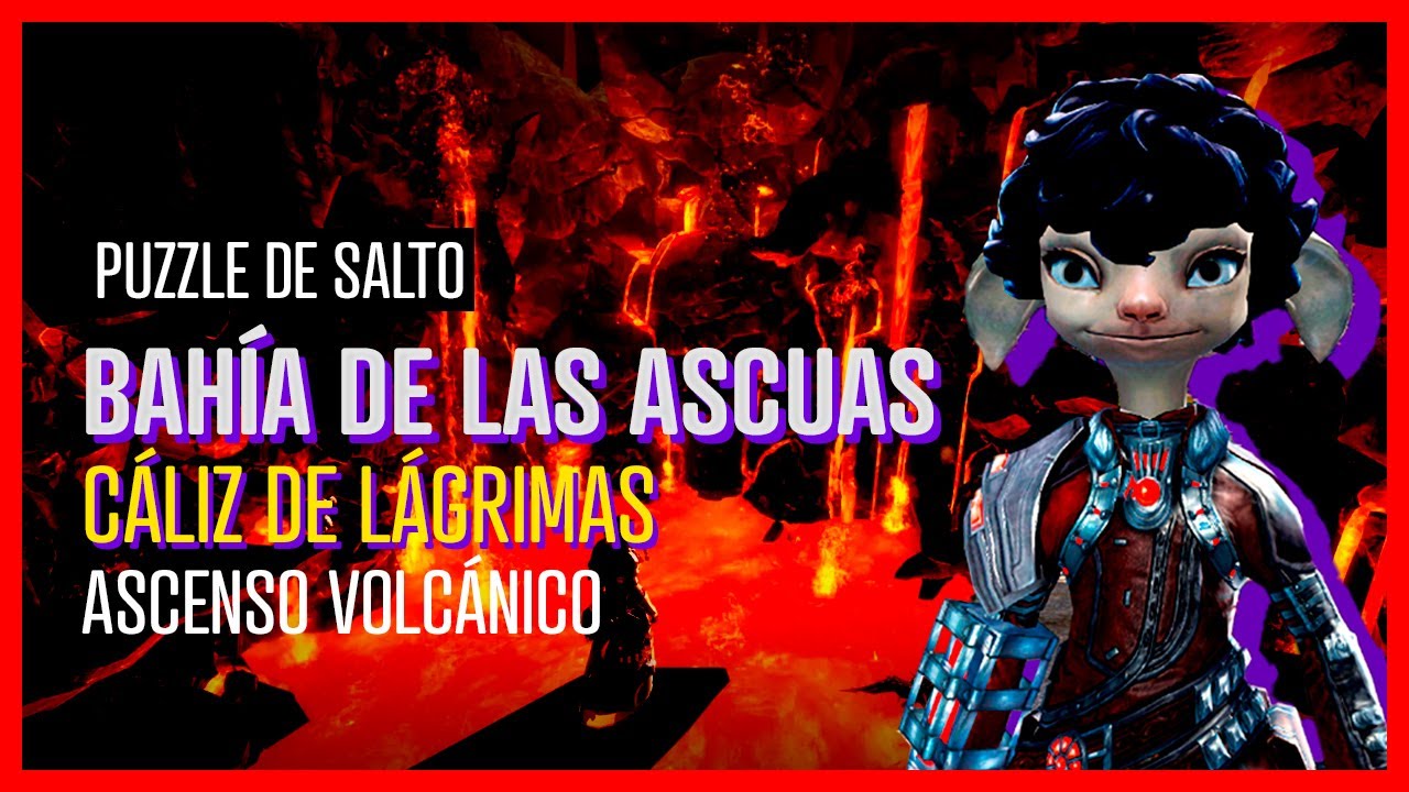 CÁLIZ DE LÁGRIMAS | Ascenso Volcánico | Bahía de las Ascuas | Puzzle de salto | Guild Wars 2
