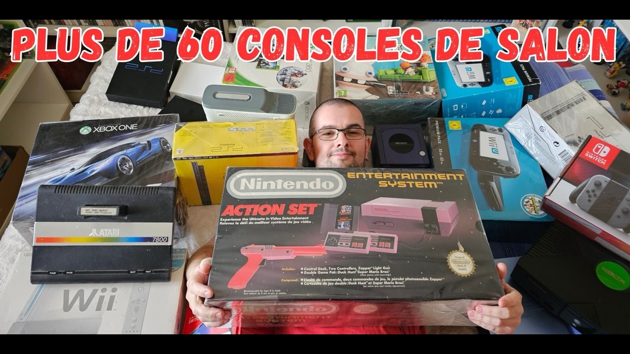 Ma grande collection de consoles de jeux vidéo de salon