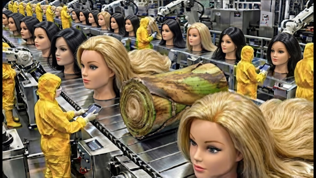 Inside the World’s Largest Banana Fiber Wig Factory — Full Manufacturing Process