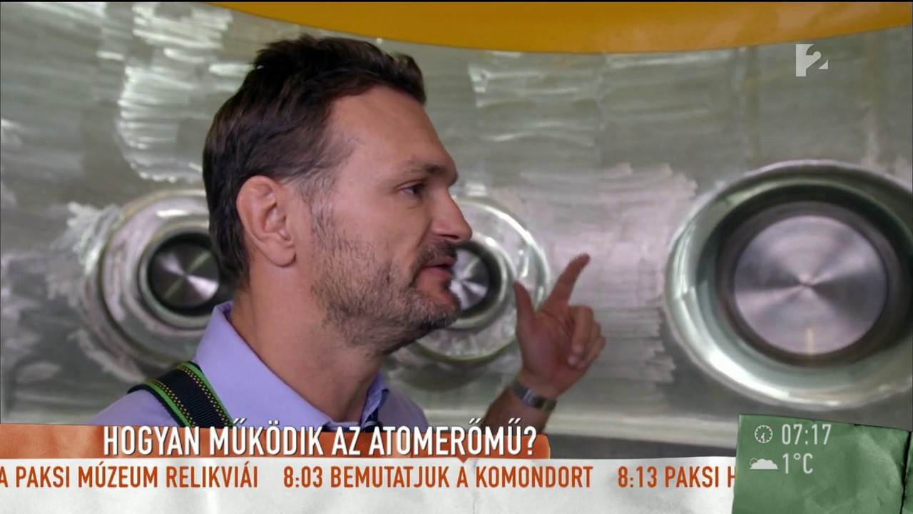 Lenyűgöző: Szebeni István egy reaktortartályban járt! - tv2.hu/mokka