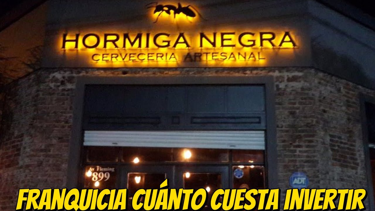 Invertir en Hormiga Negra 🍺: costo inicial 💰 y facturación 💵