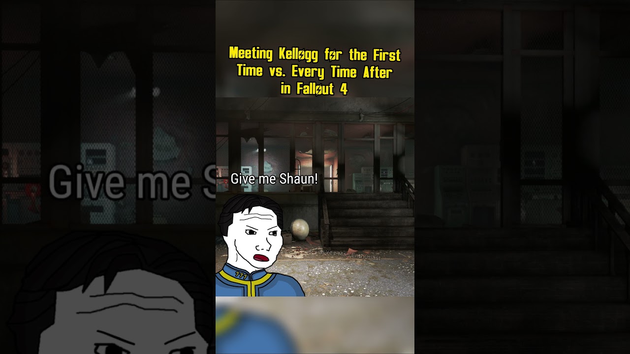 Meeting Kellogg for the First Time vs. Every Time After in Fallout 4 #memes #shorts #fallout