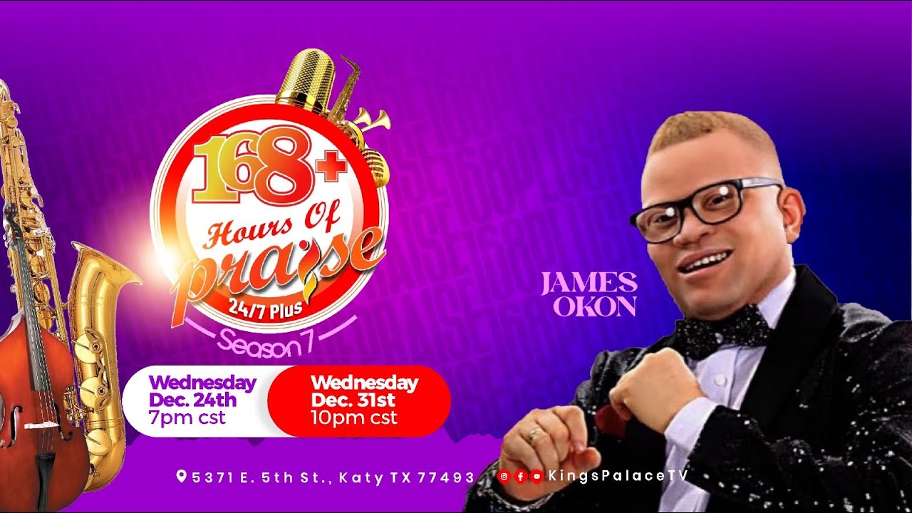 124th Hour of 168 Hours Of Praise | PASTOR JAMES OKON | RCCG TKP | 2025