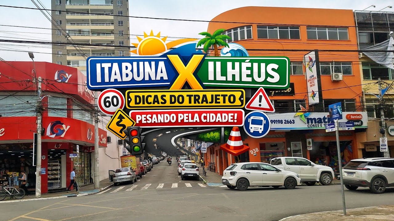 Itabuna para Ilhéus: Veja o trajeto pelo perímetro urbano atualizado.🚙🚦