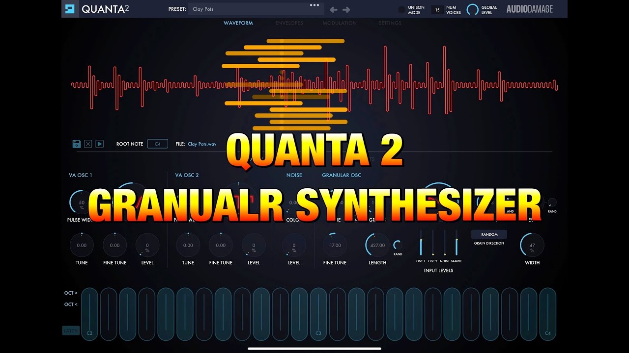 QUANTA 2 - Granular Synthesizer by Audio Damage - Demo for the iPad