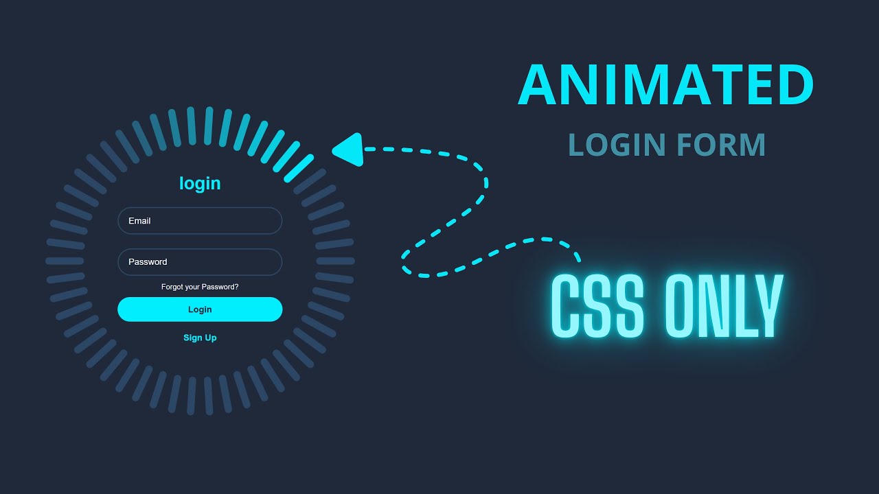 [No Talk] Animated Login Form using HTML and CSS | Login Page using HTML CSS