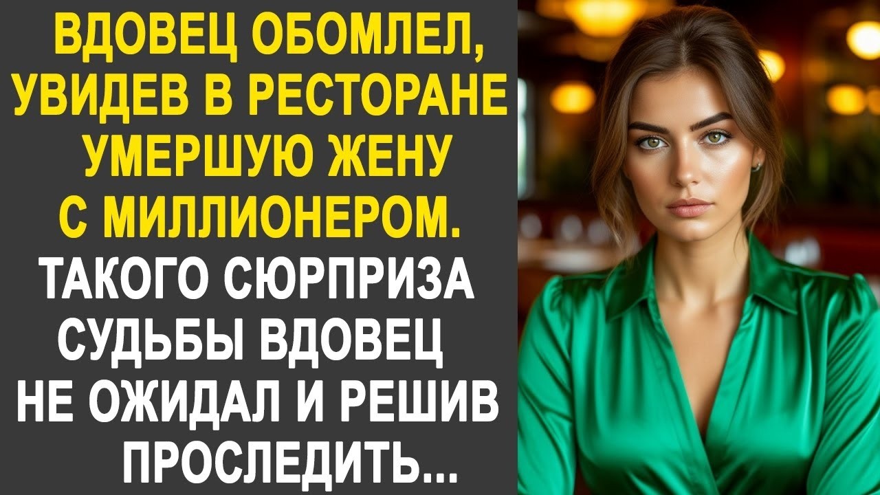 Вдовец обомлел, увидев в ресторане жену с миллионером. Такого сюрприза он не ожидал от судьбы...