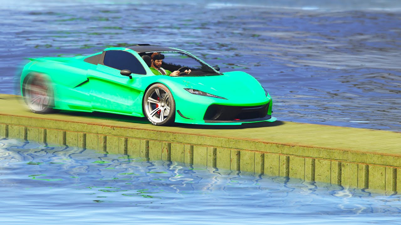 CRAZY WATER TIGHTROPE! (GTA 5 Funny Moments)