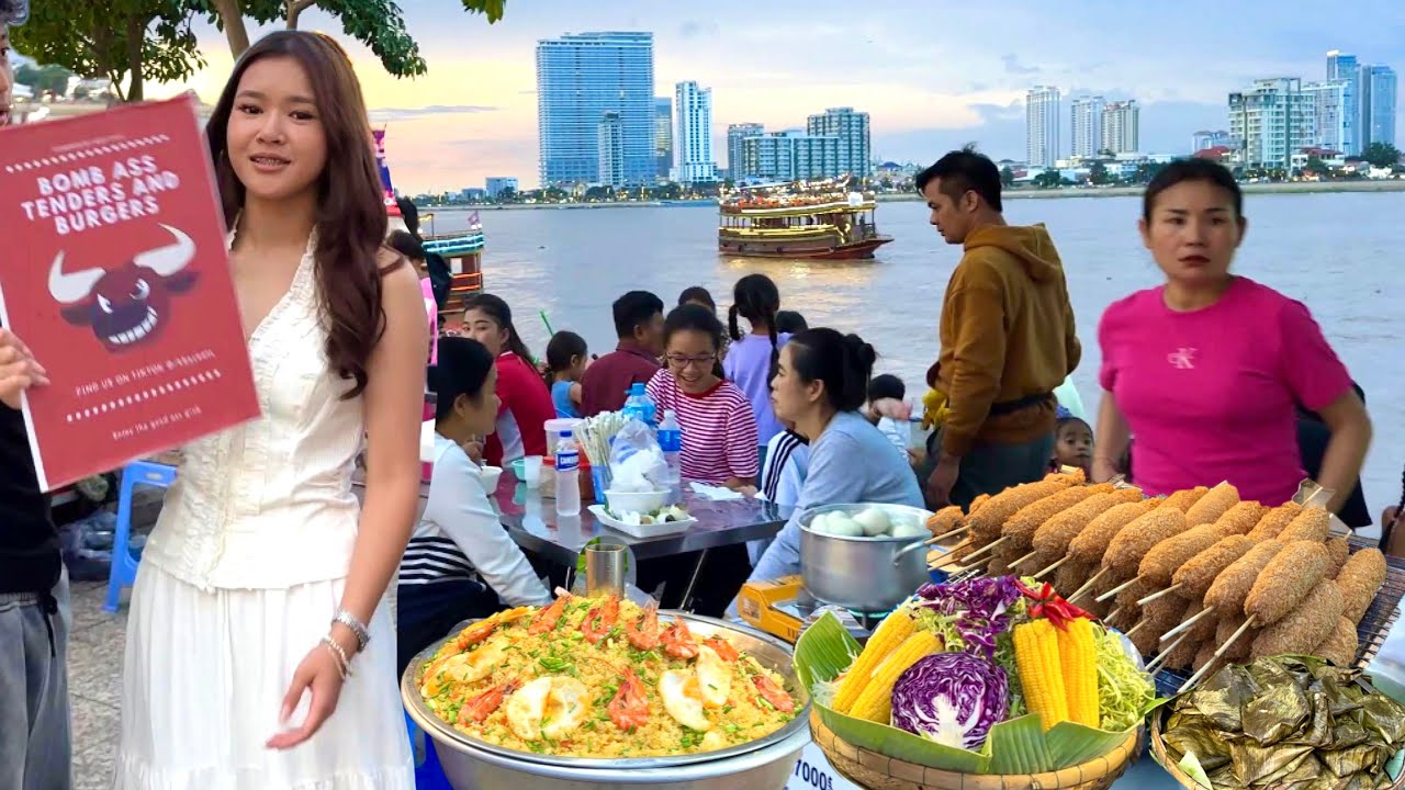 Hidden Cambodian Street Food Tour - Walking at Riverside, Phnom Penh Night Market 2025