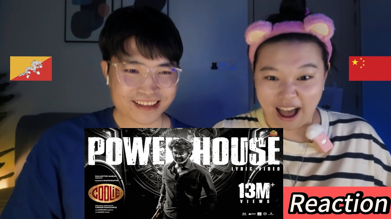 Foreign Couple React | Powerhouse-lyric video | Coolie | Superstar Rajinikanth | sun picture | 