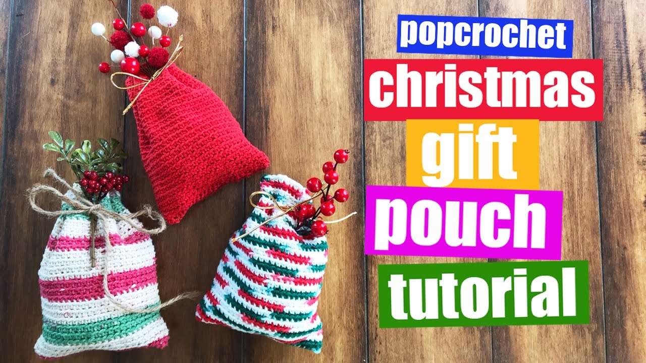 Crochet a Christmas Gift Pouch for Crochet Beginners