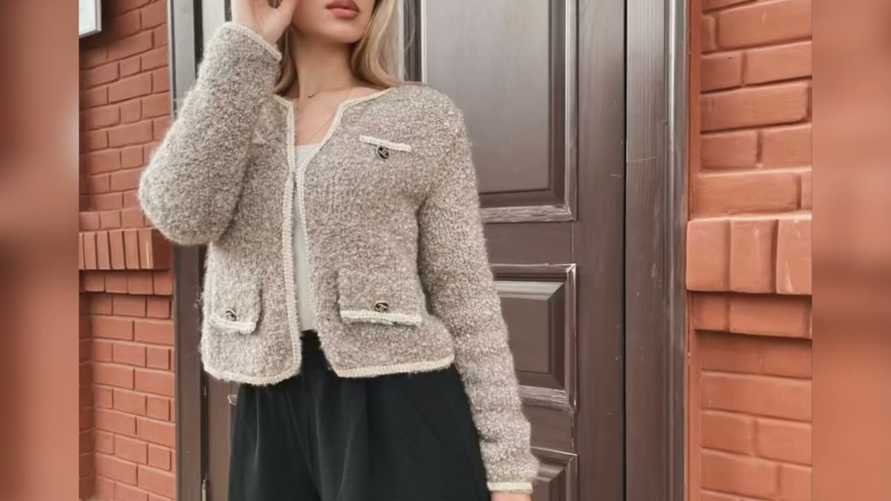 Элегантное вязание в стиле Chanel #yarnandvibes #chanelstyle