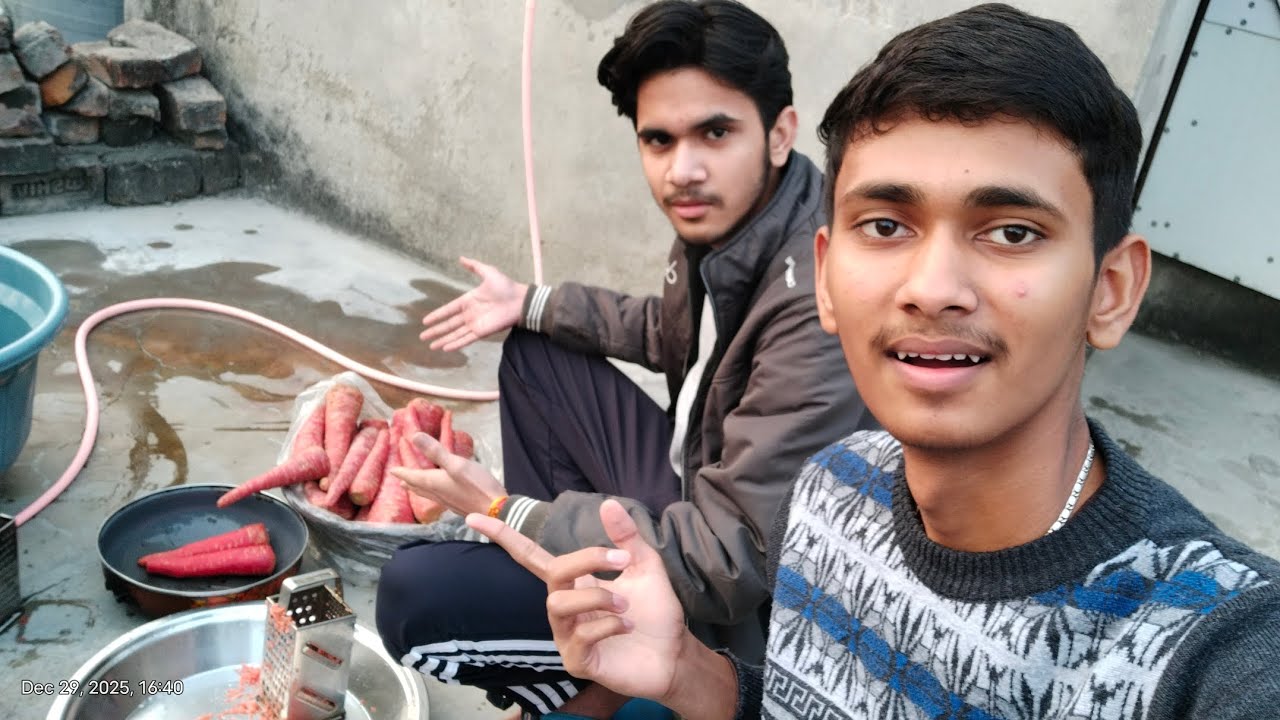 Gajar Ka Halwa Bana Diya 😍 Maja Agya 