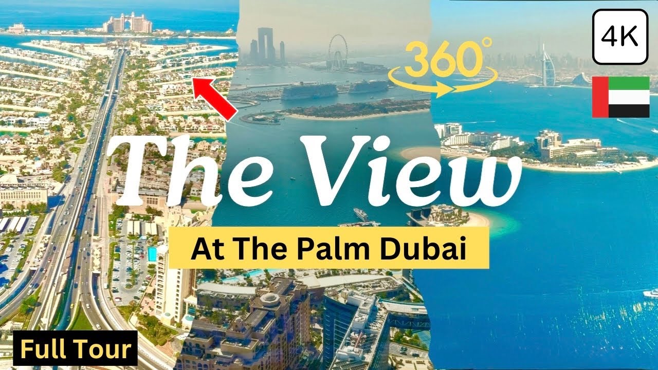 Dubai The View At The Palm Jumeirah! Observation Deck & Stunning Skyline Views in 4K 🇦🇪 (full tour)