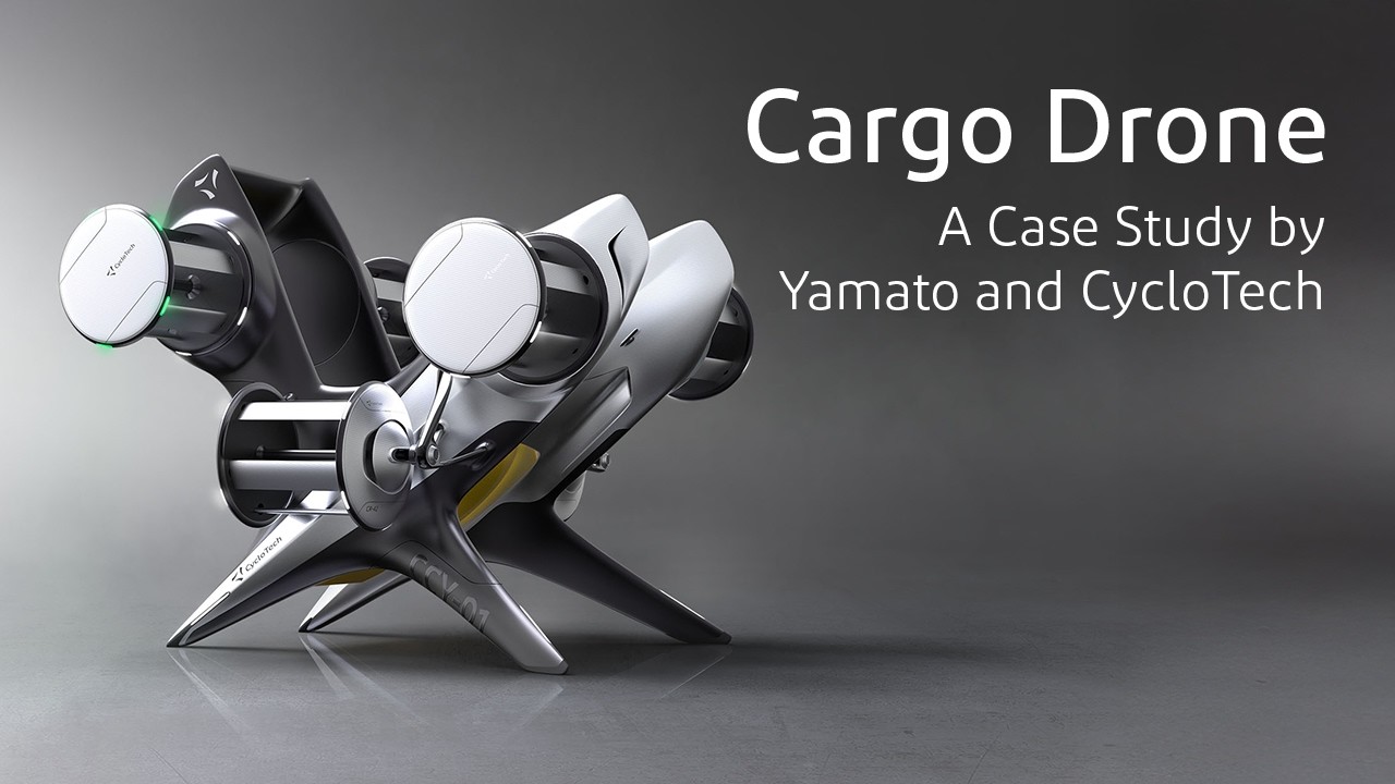 CycloRotor | Грузовой дрон CCY-01, сотрудничество Yamato CycloTech